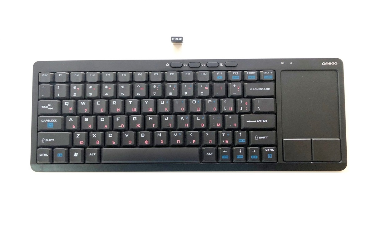 Безжична клавиатура Omega OKB004B+TOUCHPAD,BG