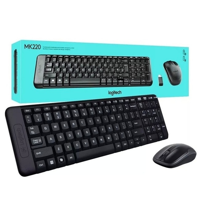 Безжична клавиатура с мишка Logitech MK220 BG