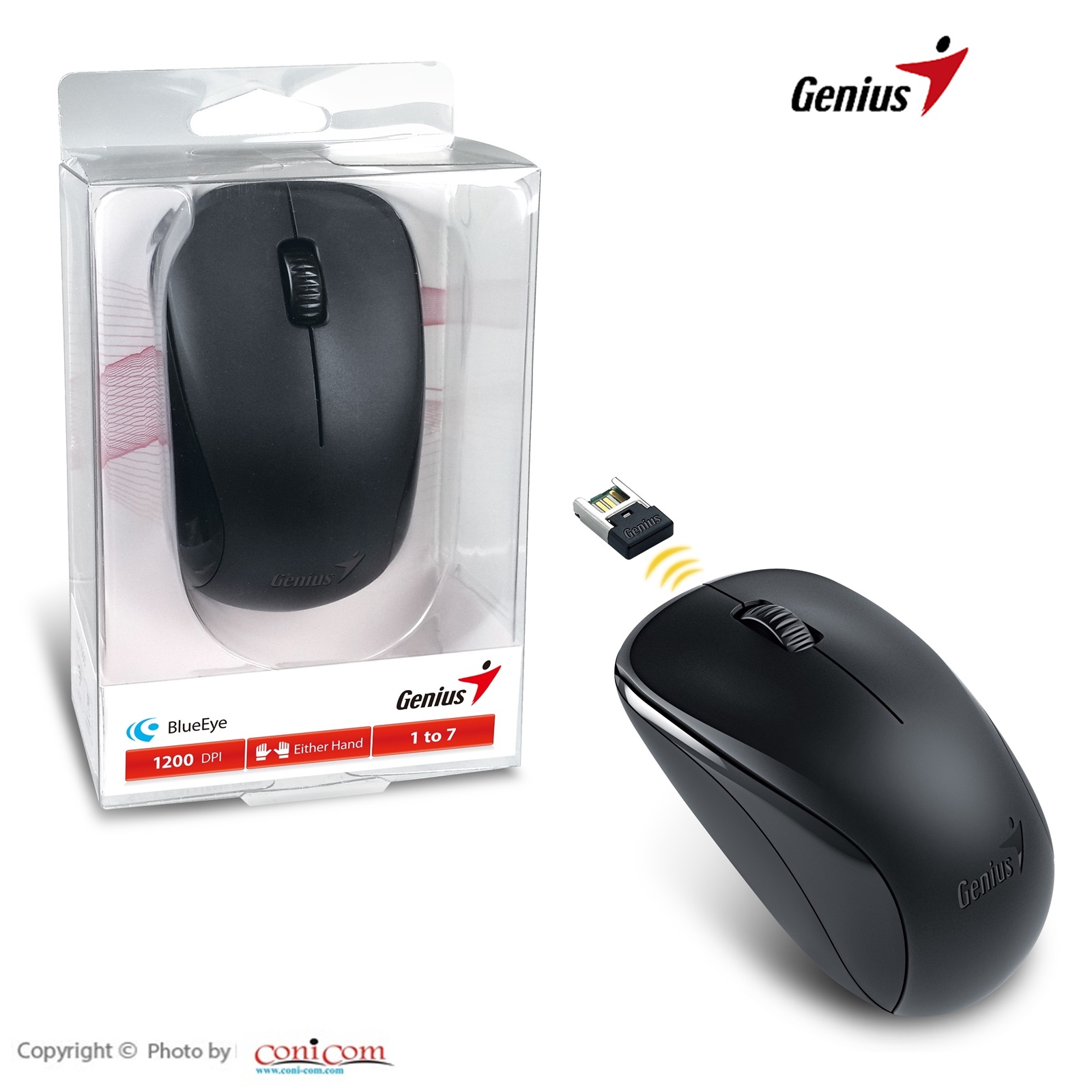 Безжична мишка Genius NX-7000 1200DPI 2.4GHz