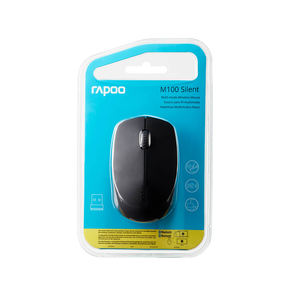 Безжична мишка RAPOO M100 Bluetooth+2.4Ghz