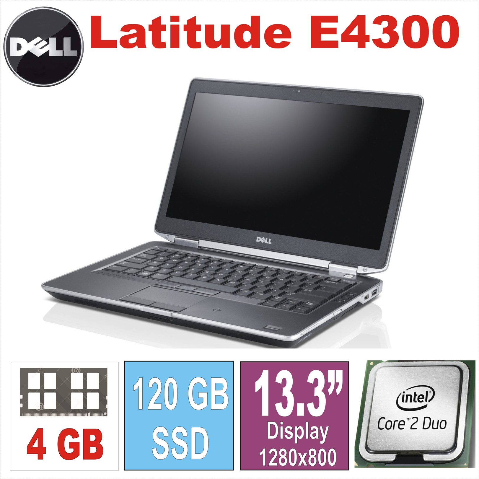 Dell Latitude E4300 P9300/4GB/120SSD/13.3“