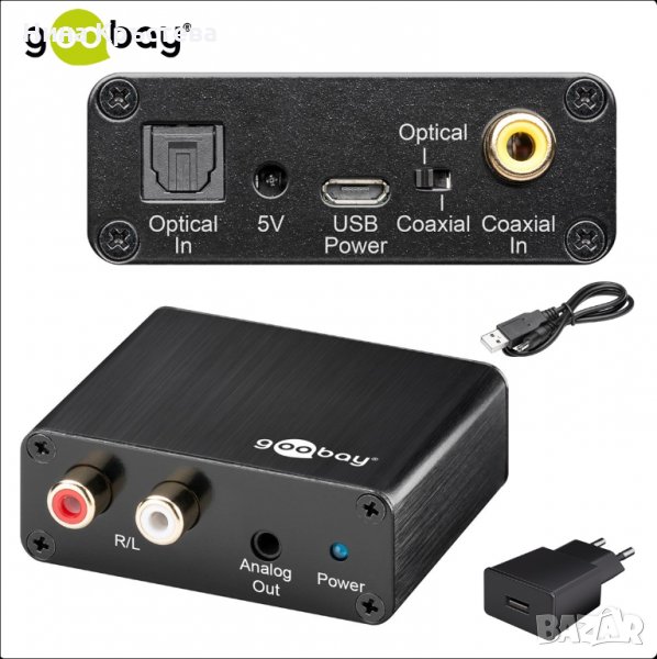 Digital to analogue audio converter GOOBAY 58965