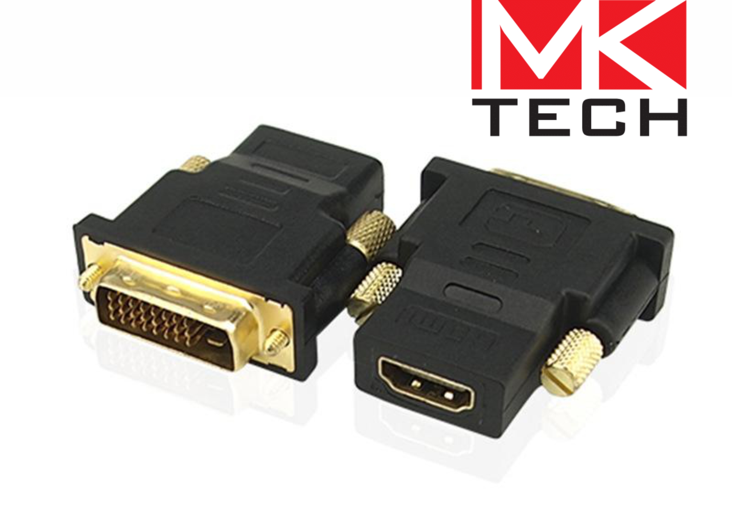 DVI-D 24+1 M to HDMI F gold MKTECH