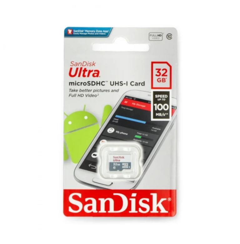 Карта памет  32 GB SanDisk Ultra SDXC 100MBs