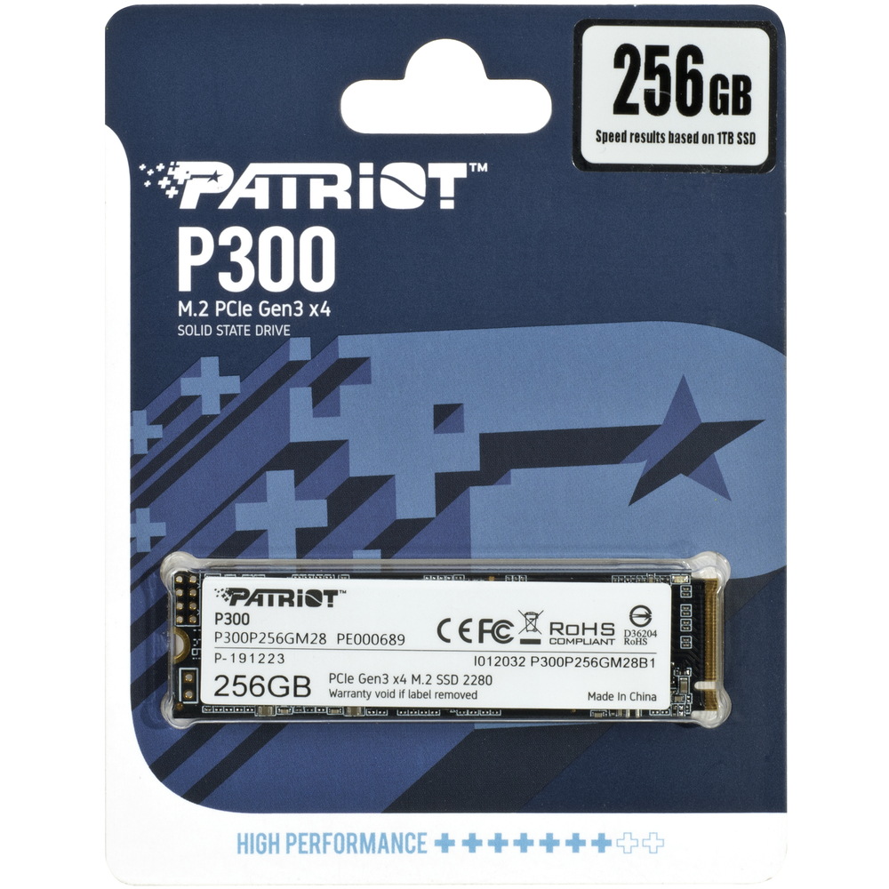 M.2 PCIe SSD 256GB Patriot P300