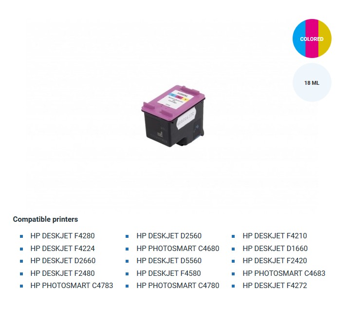 Мастилница HP 300XL Tri-Color CC644EE С-ма