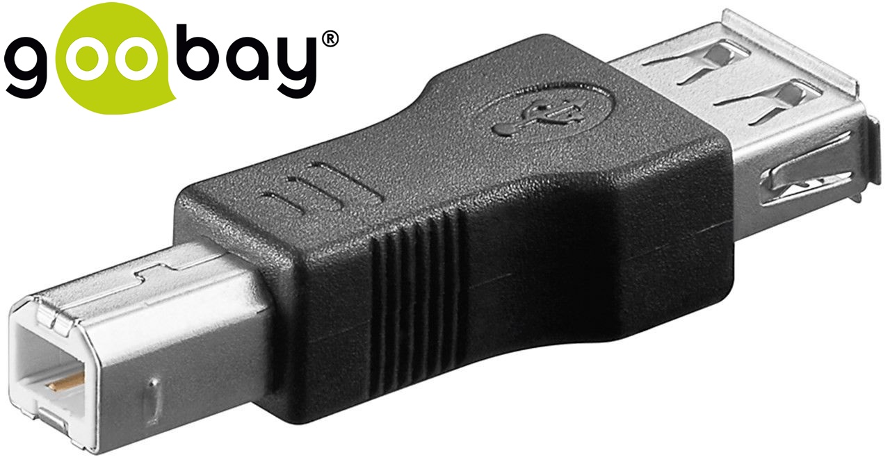 USB A/F to USB B/M GOOBAY