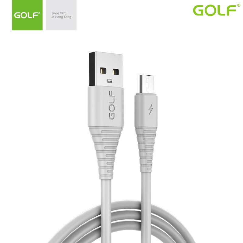 USB to Micro USB (1.0m)3А Golf Flying Бял
