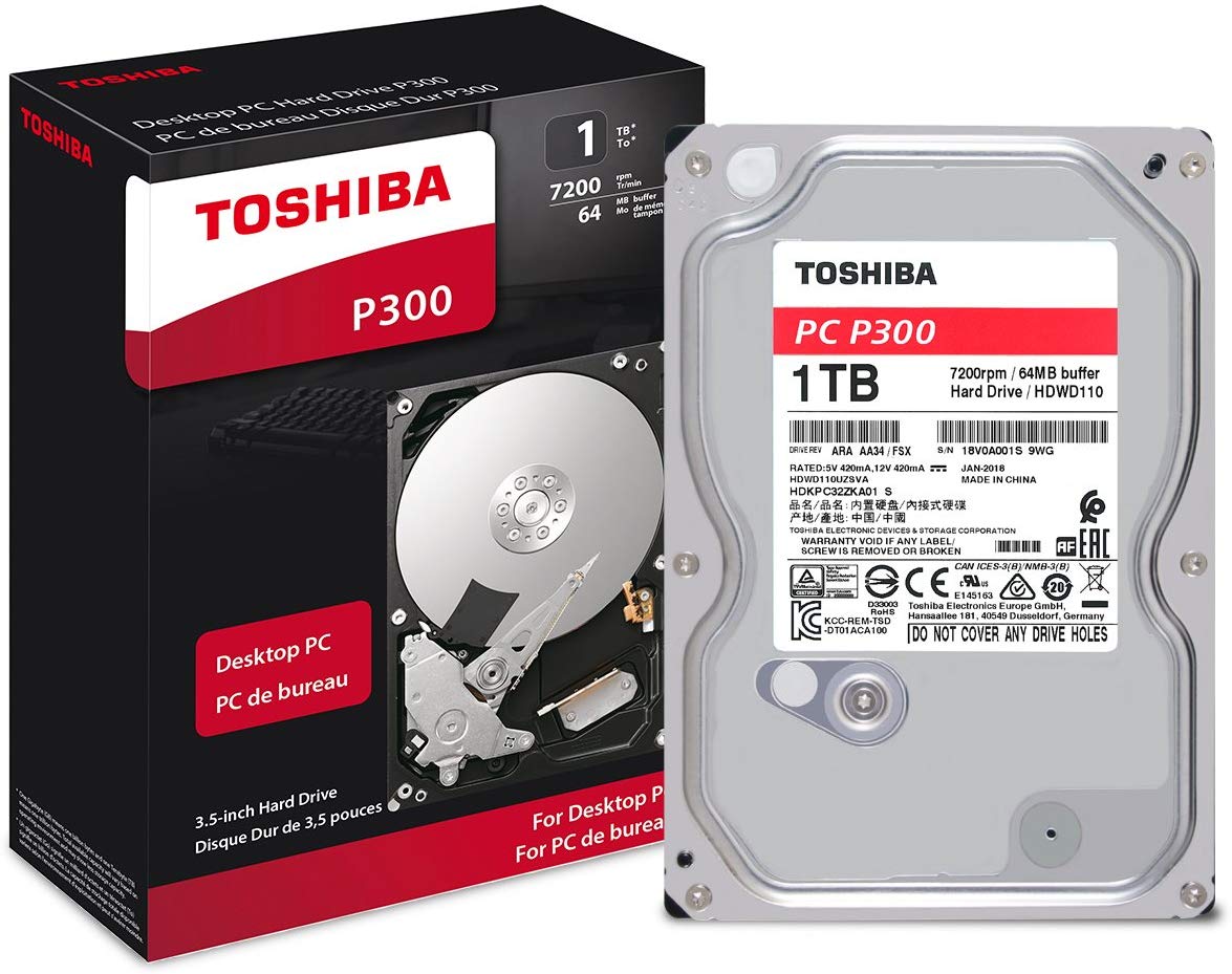 1 TB SATA III 64MB Toshiba HDWD110UZSVA P300