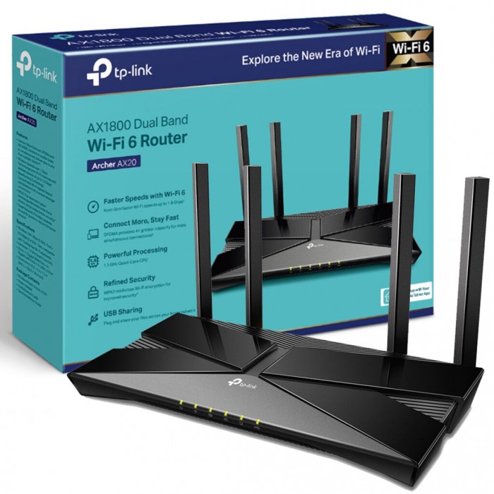 1800Mbps TP-LINK Archer AX20 AX1800 2.4/5GHz