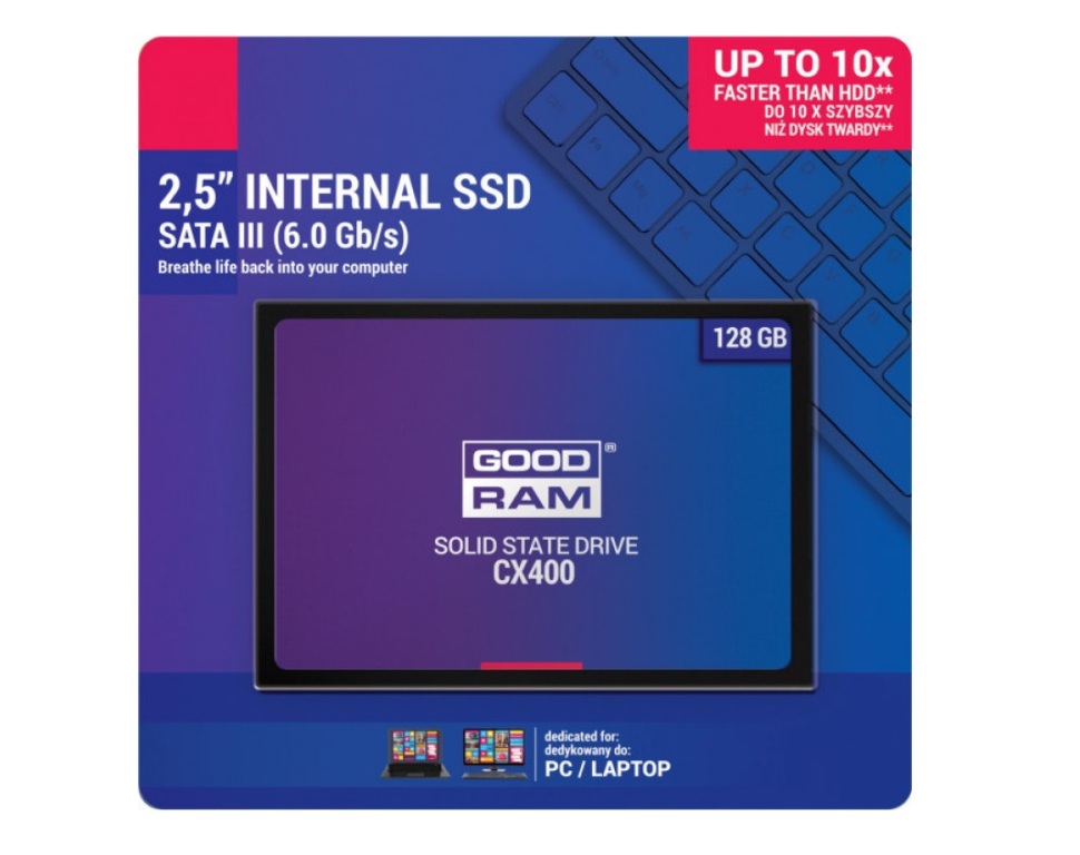 2.5”  128GB SSD GOODRAM CX400