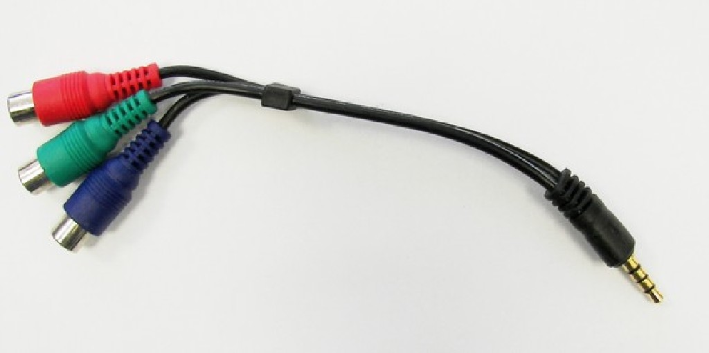 3.5mm /M 4pin to  3 RCA/F AV Адаптер