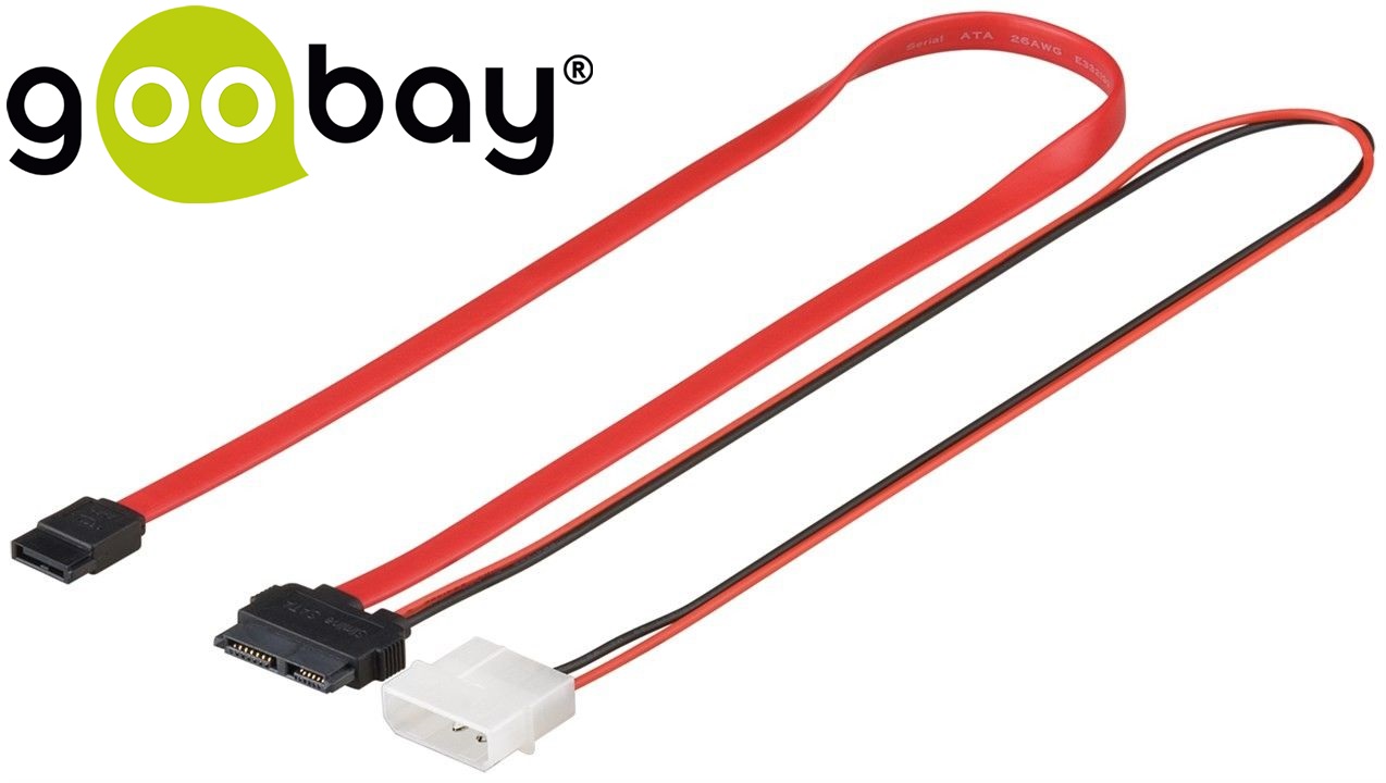 3 Gbps SATA L-TypeM to Slimline SATA 0.3m GOOBAY