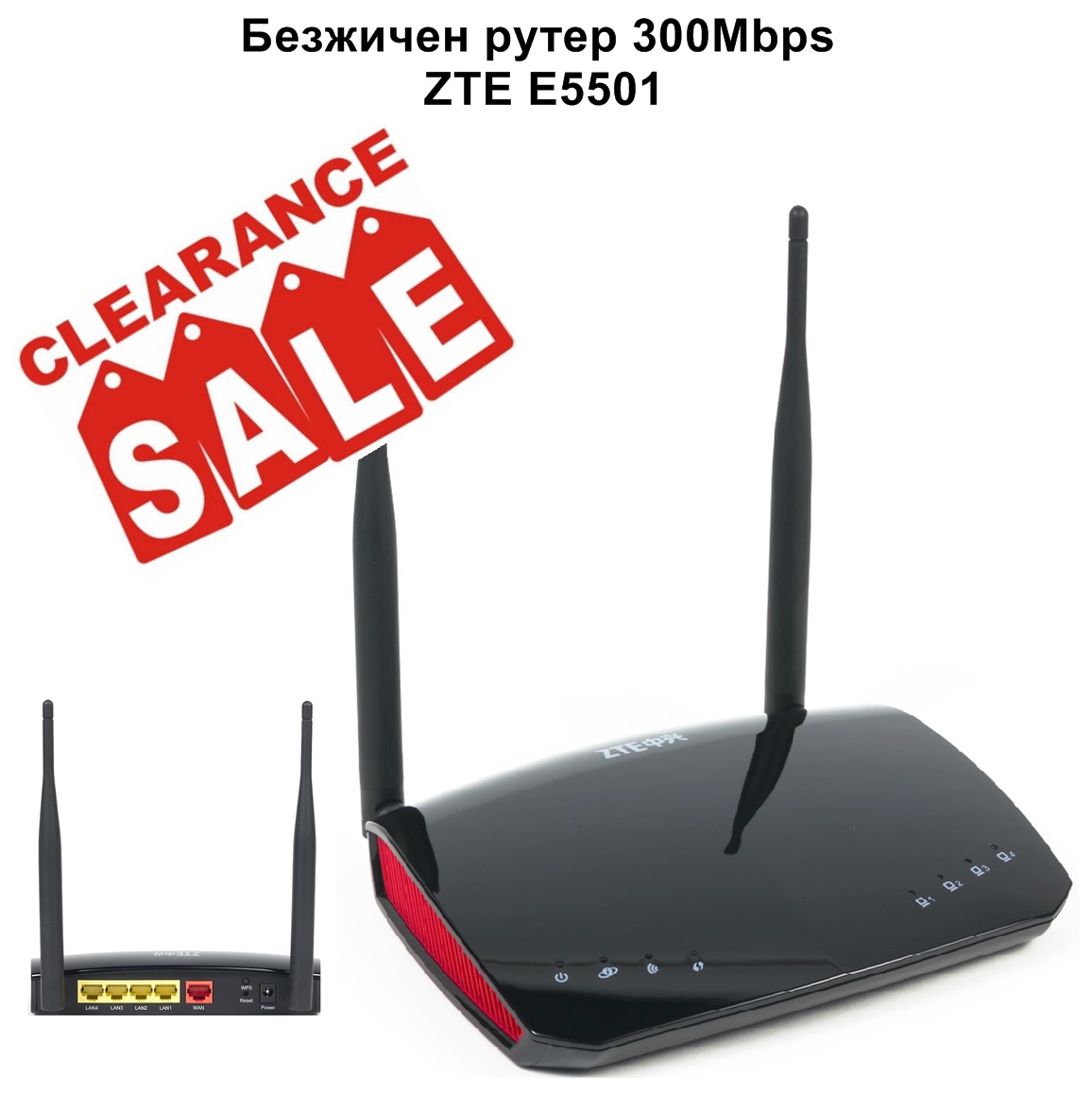 300Mbps ZTE E5501 Безжичен рутер