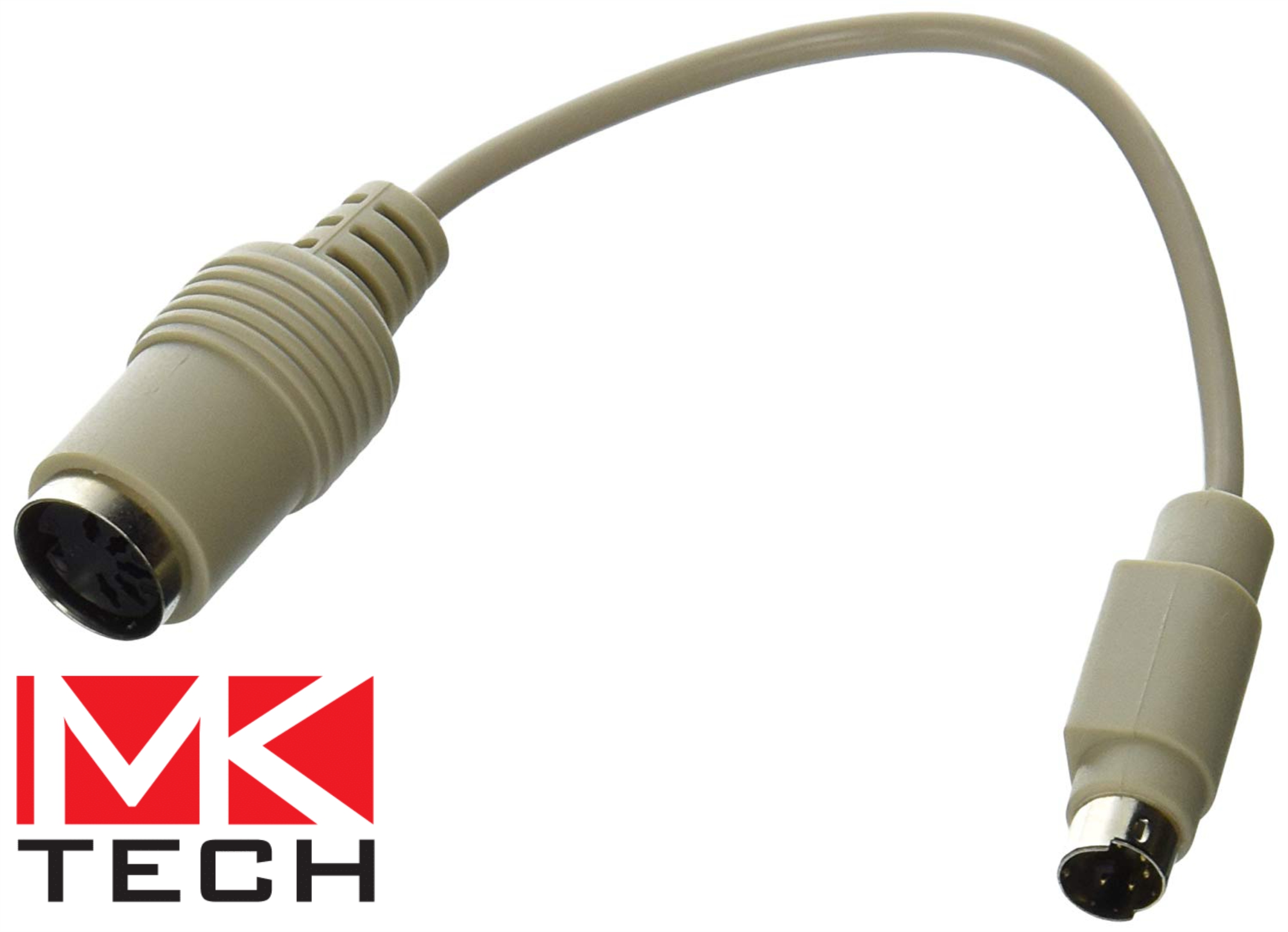 6-AT Female to PS/2 Male Keyboard Adapter MKTECH