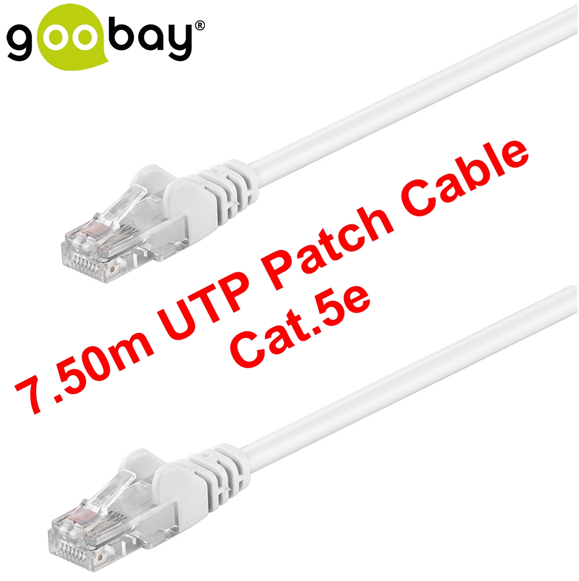 GOOBAY 51521: Câble patch catégorie 6 U - UTP coudé - droit, 0,5 m chez  reichelt elektronik