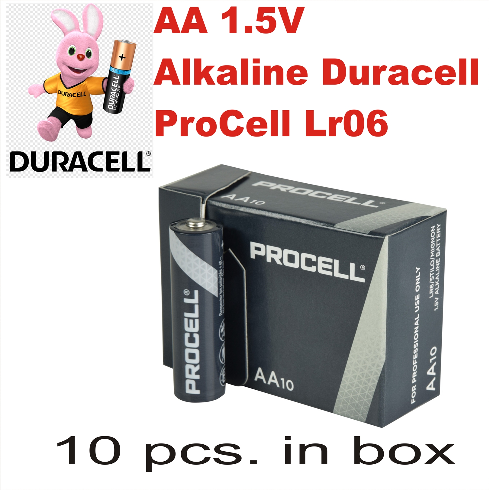 AA 1.5V Alkaline Duracell ProCell LR06 (10бр.)