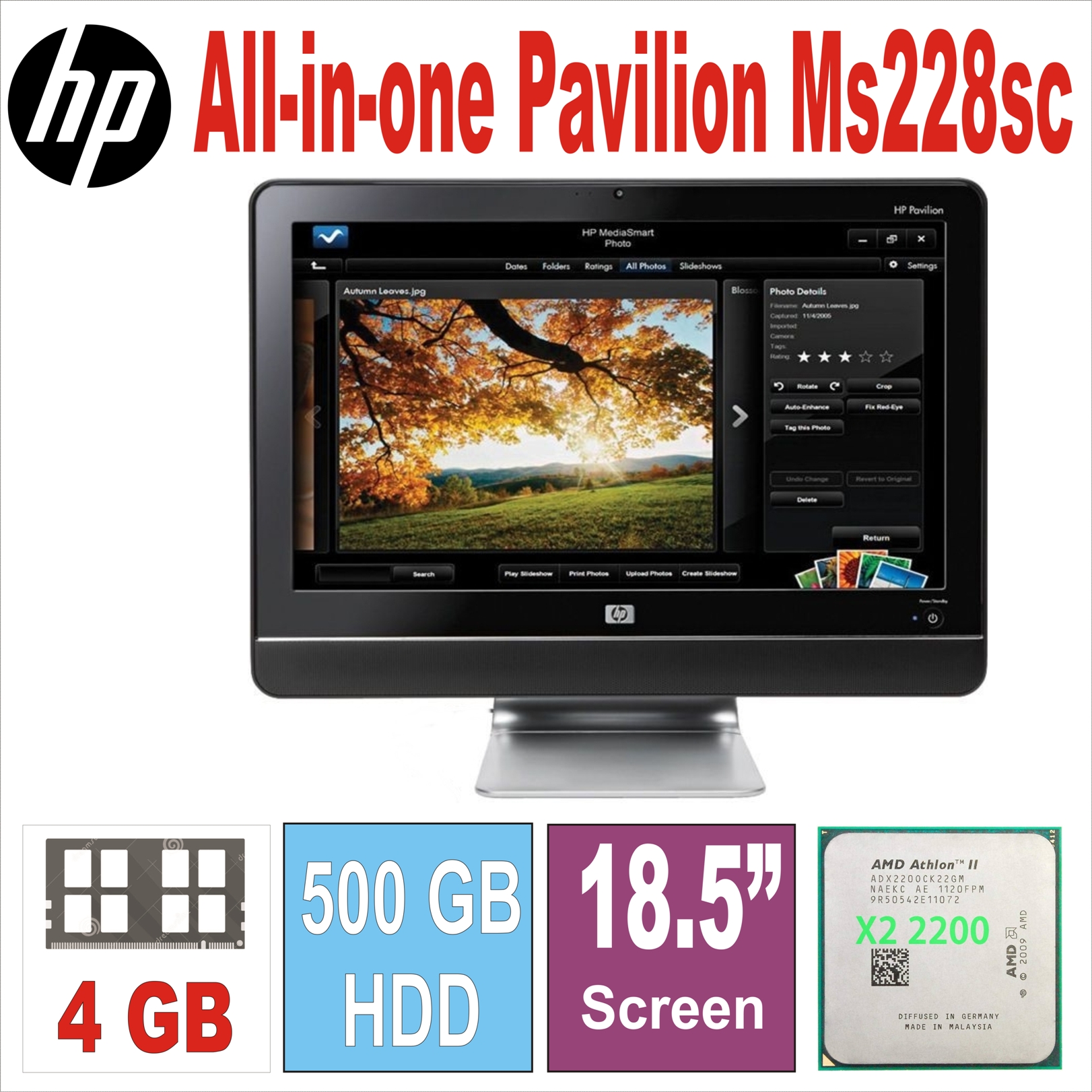 All-in-one Hp Pavilion MS228sc
