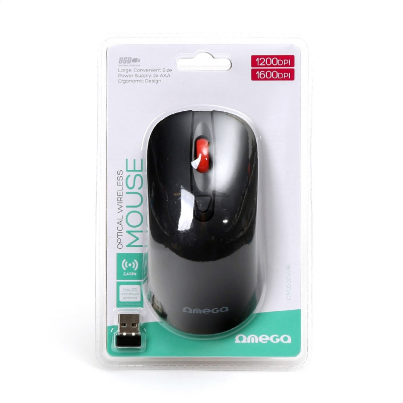 Безжична мишка Omega OM0520WB,USB,1200/1600 DPI