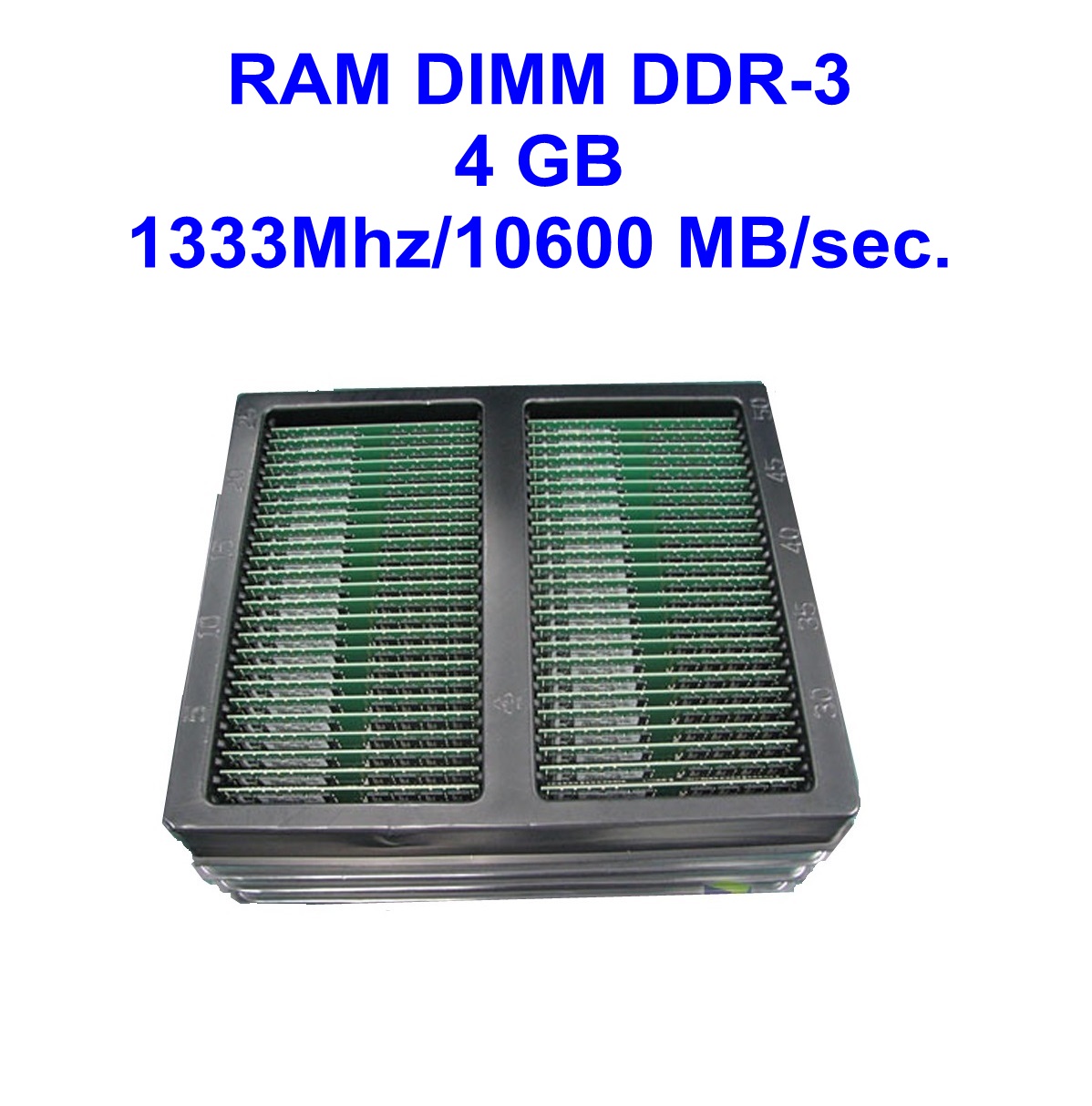 DIMM DDR-3 4 GB 1333Mhz/10600 MB/sec.