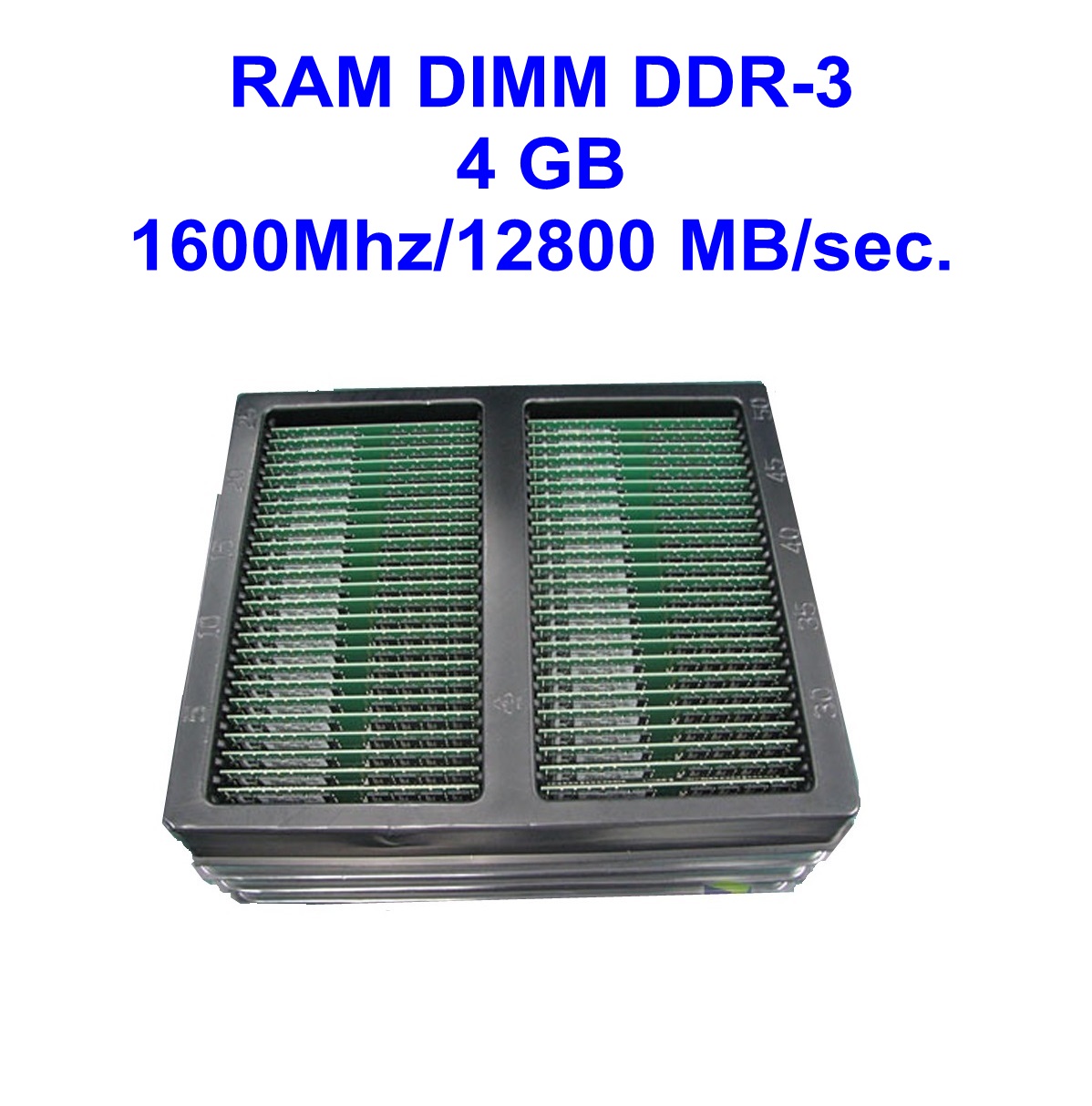 DIMM DDR-3 4 GB 1600Mhz/12800 MB/sec.