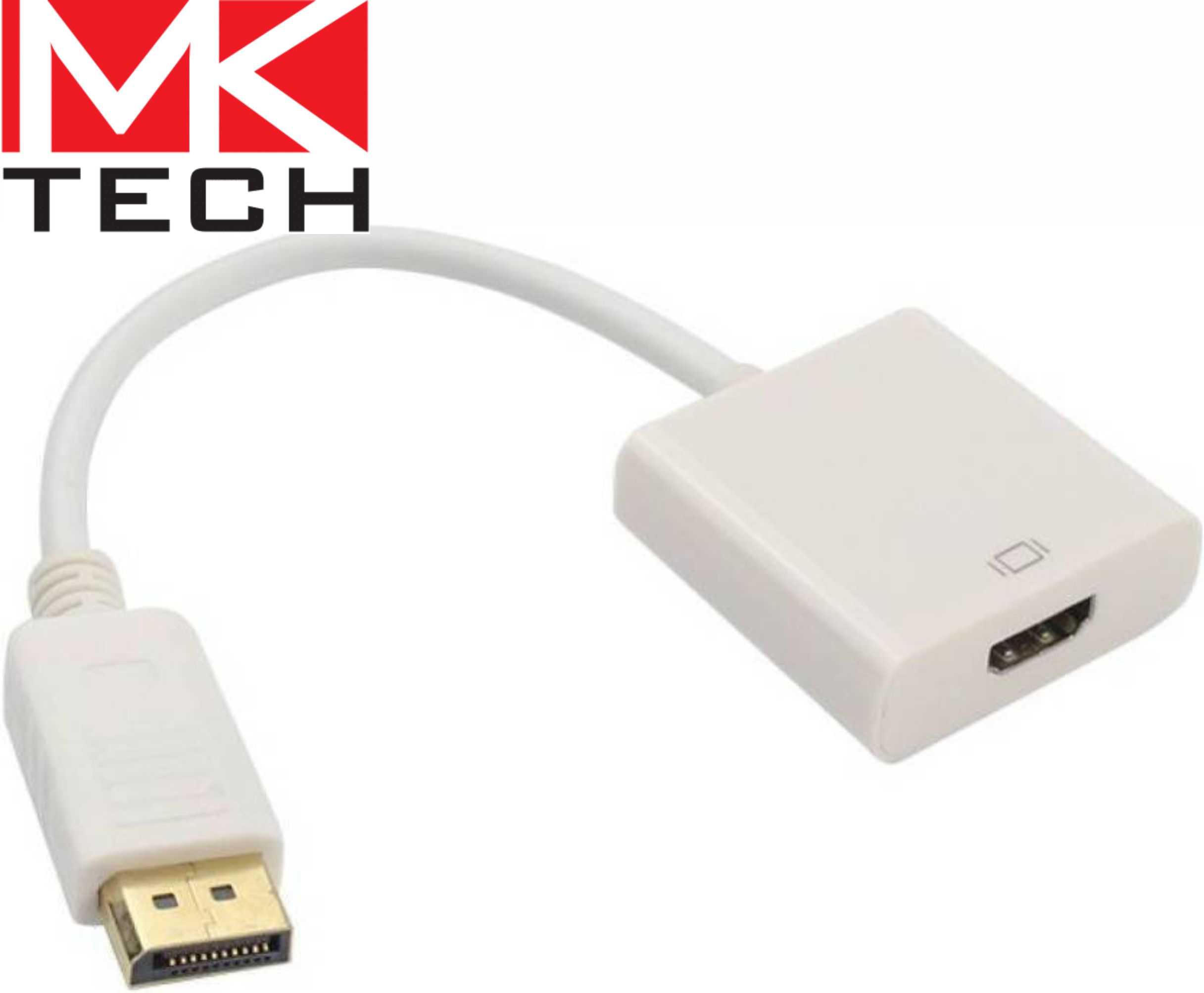 DisplayPort male to HDMI female, 0.1 m MKTECH