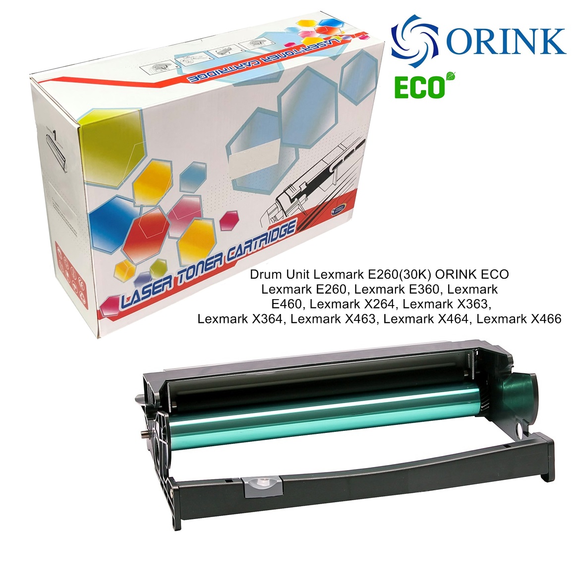 Drum Unit Lexmark E260(30K) ORINK ECO