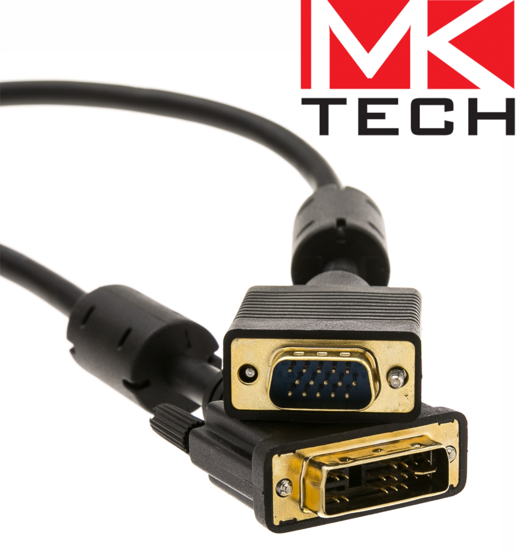 DVI 24+5 DualLink M to VGA M  1.8m MKTECH