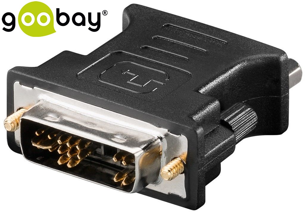 DVI-A 12+5 M to VGA 15-pin F gold GOOBAY