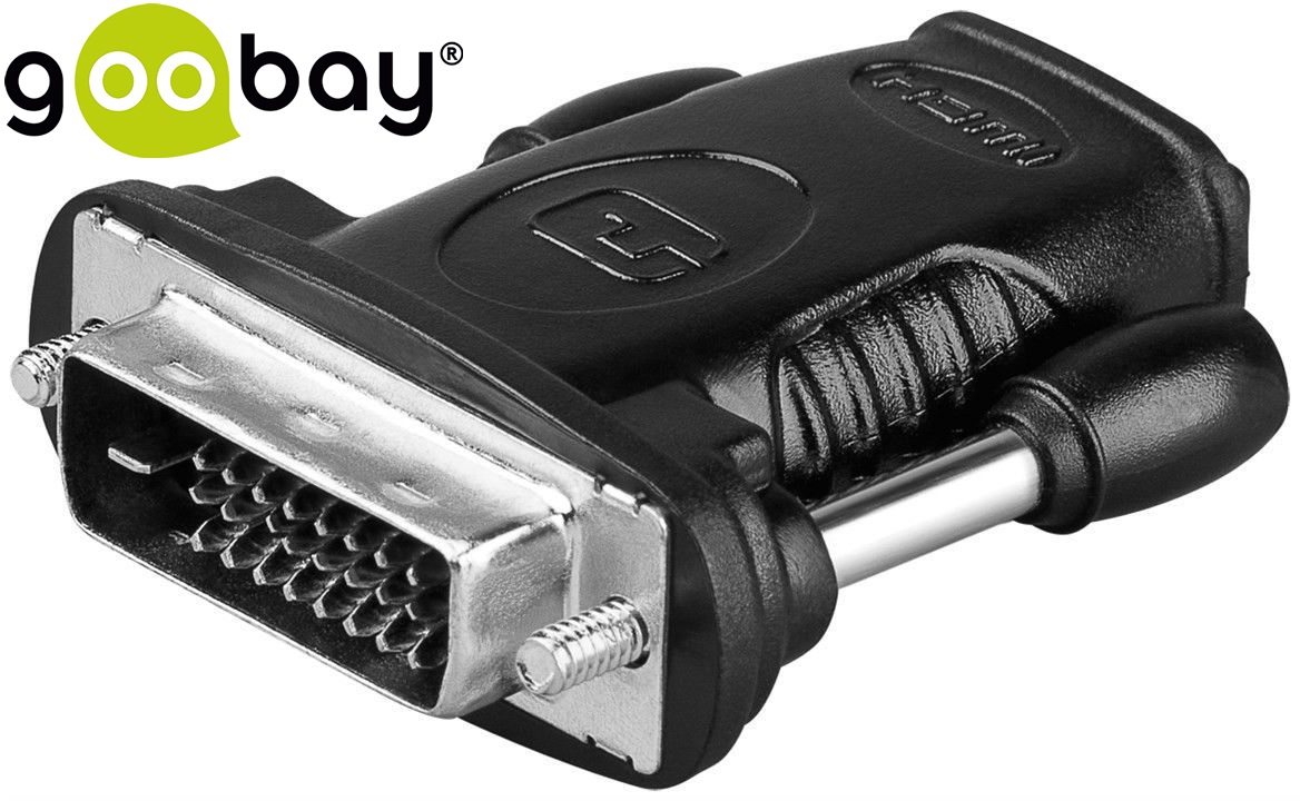 DVI-D 24+1 M to HDMI F nickel GOOBAY