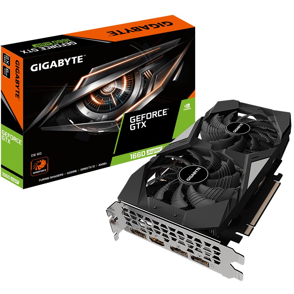 GeForce GTX 1660 SUPER™, 6GB GDDR6, Gigabyte