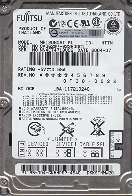 HDD 2.5` ATA  60Gb FUJITSU