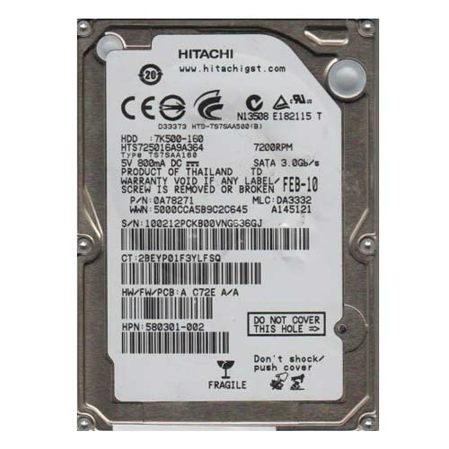 HDD 2.5` SATA 160Gb Hitachi