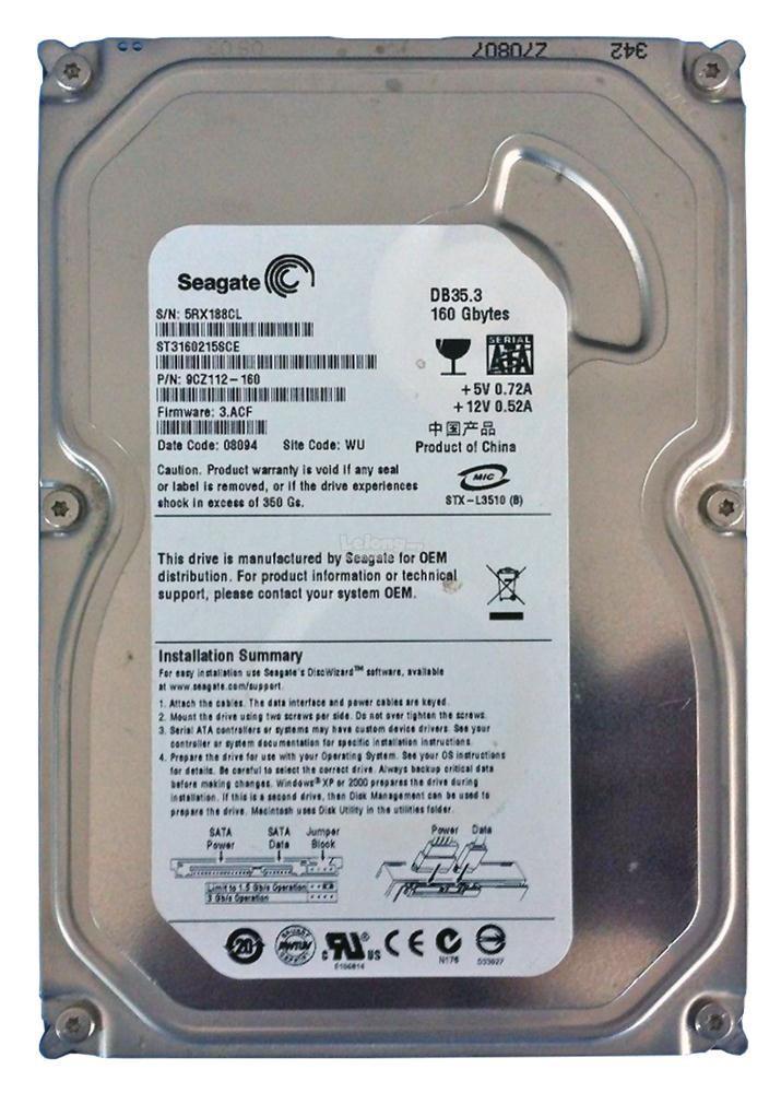 HDD 2.5` SATA 160Gb SEAGATE