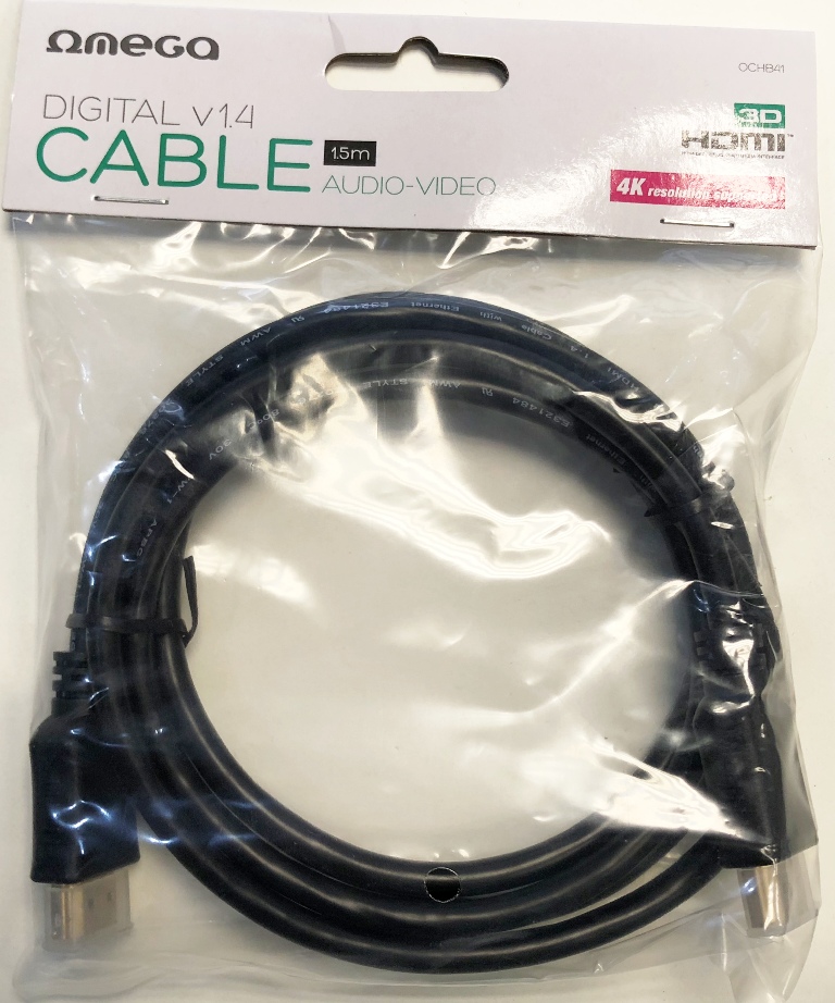 HDMI ->HDMI  1.5m (4K/30Hz)  Omega