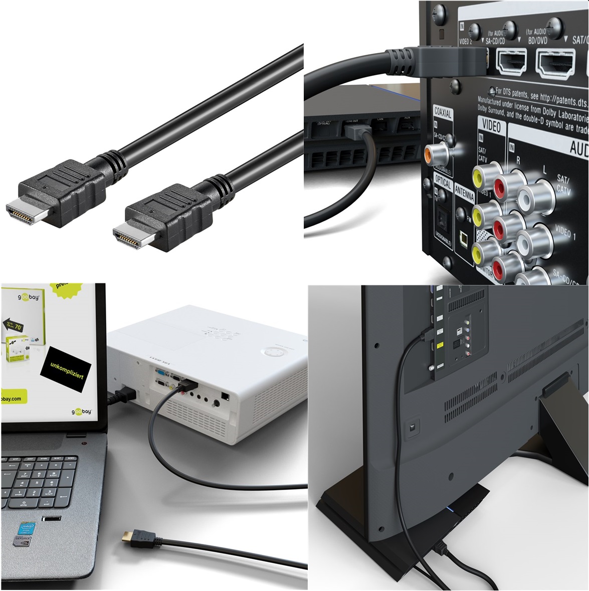 HDMI ->HDMI 10m (4K/30Hz) GOOBAY 58445