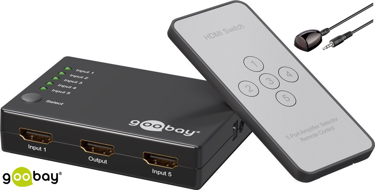 HDMI Switch 5 to 1 GOOBAY 58982