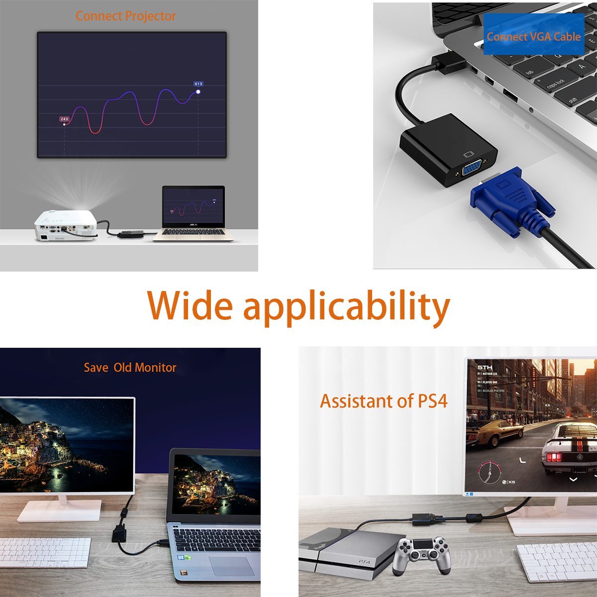 HDMI to VGA адаптер OMEGA OCHVGAA