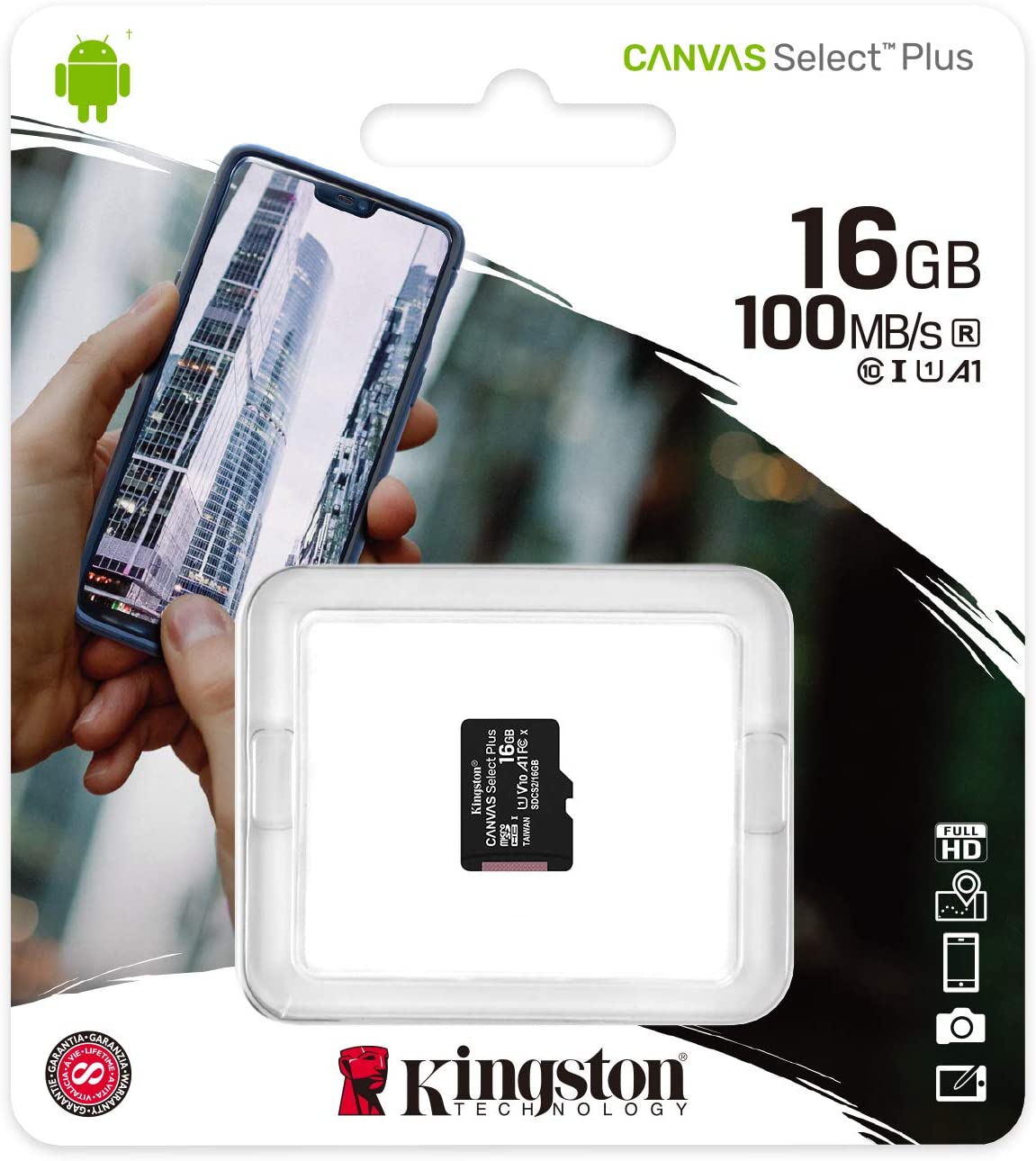 Карта памет  16 GB Kingston Canvas Select Plus.