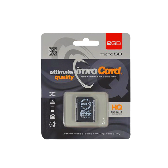 Карта памет   2 GB Imro microSDHC, CL10 + Адап.