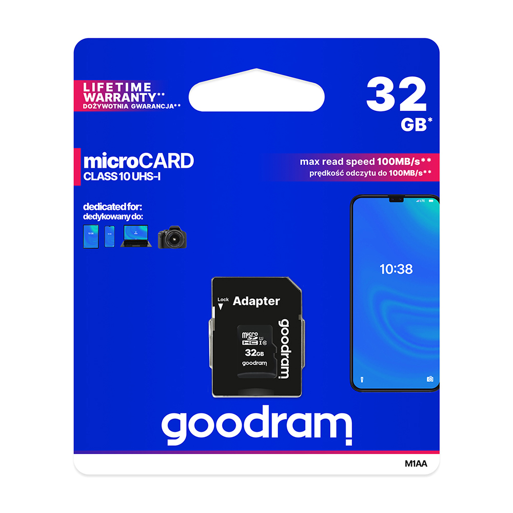 Карта памет  32 GB GOODRAM microSD CL10