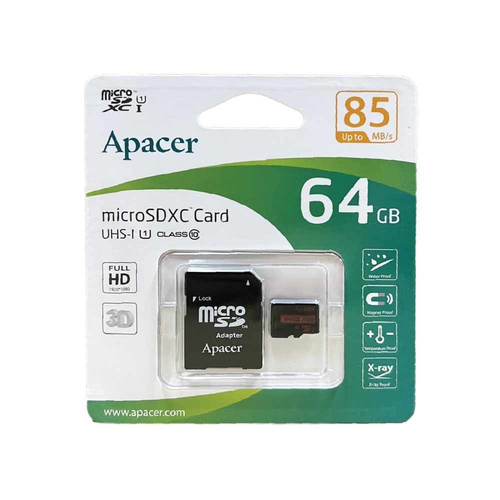 Карта памет  64 GB Apacer microSDXC  85MBs