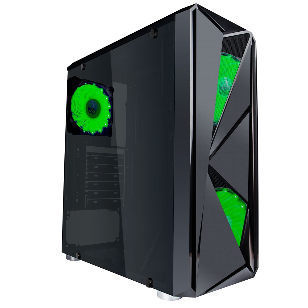 Кутия 1stPlayer, Gaming Case ATX - F4 GREEN