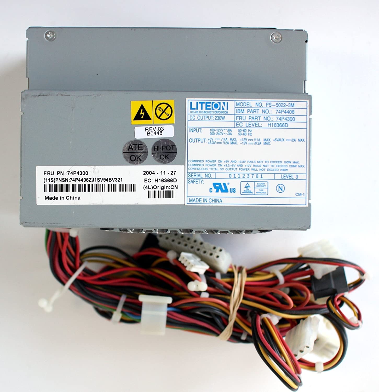 LiteOn PS-5022-3M 230W