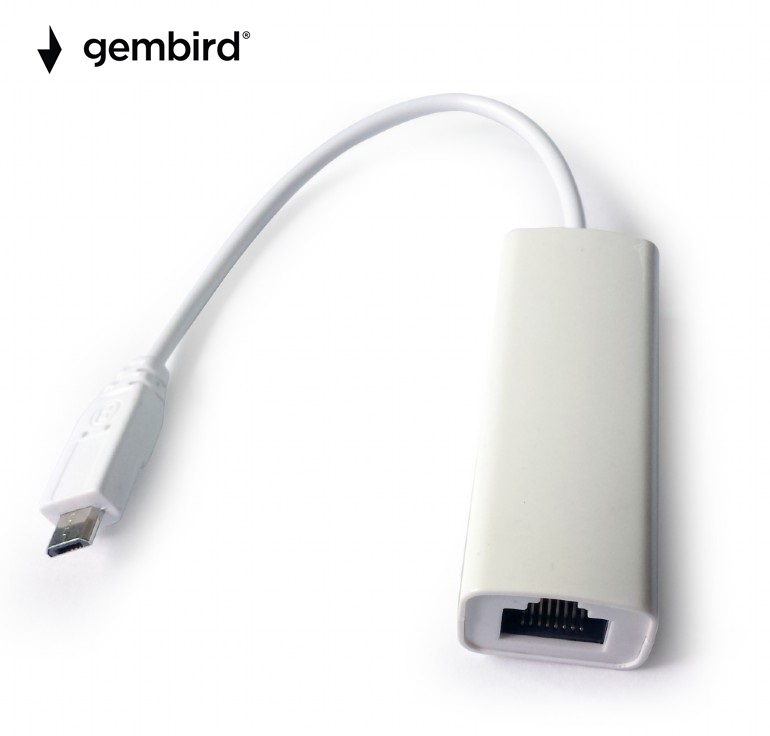 micro USB to LAN adapter Gembird за мобилни у-ва