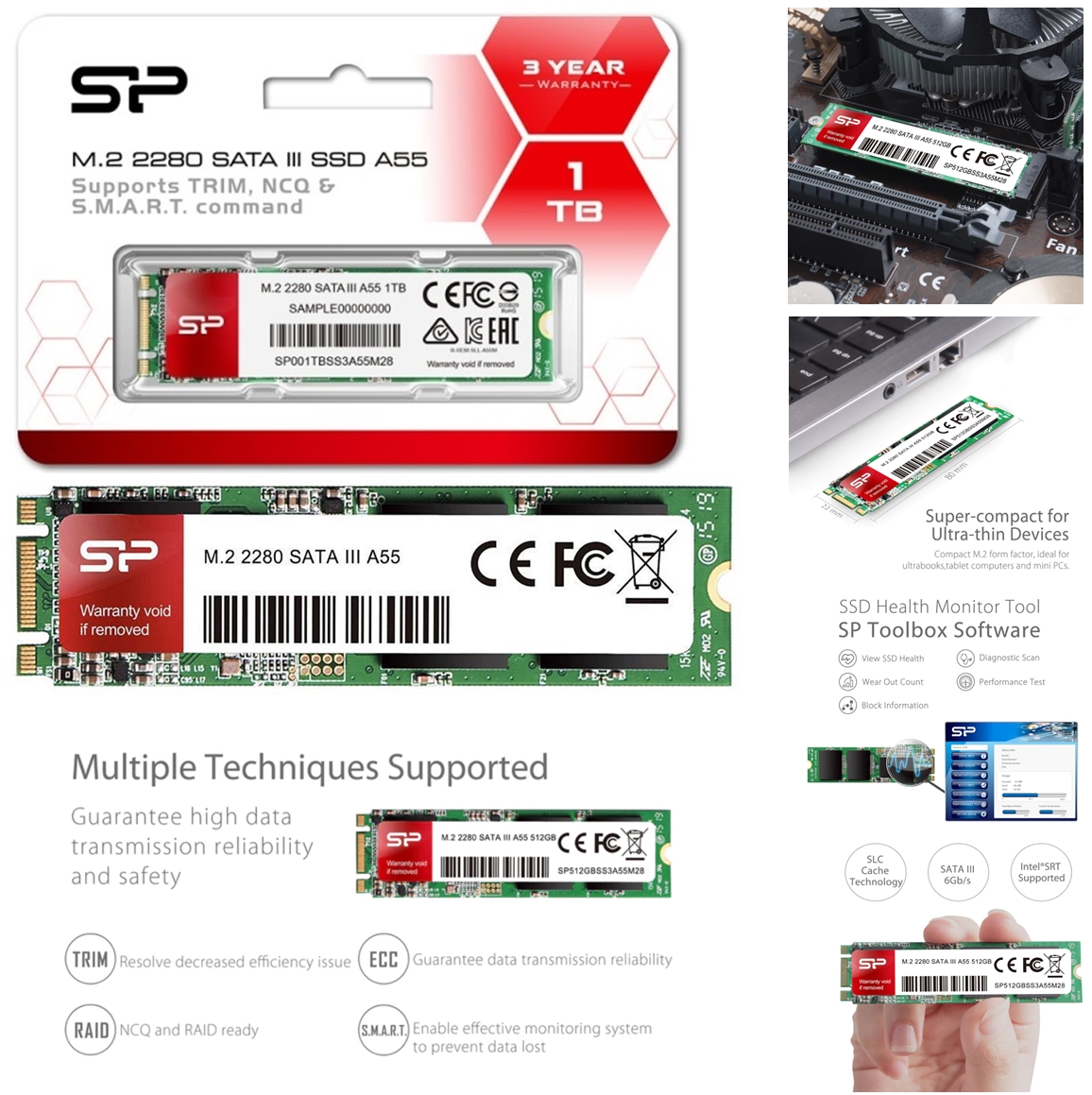 mSATA SSD 512GB SILICON POWER A55