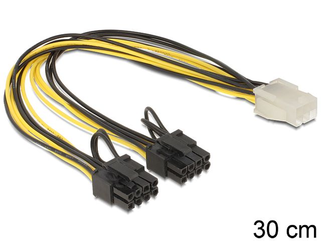 PCI-E 6-pin to 2x8-pin  Delock
