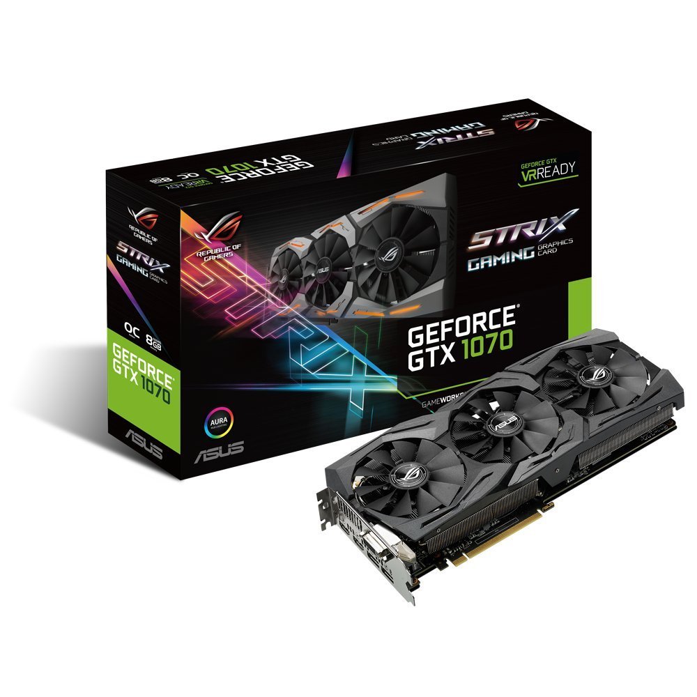 PCIe NVidia GTX1070 8GB GAMING ASUS ROG