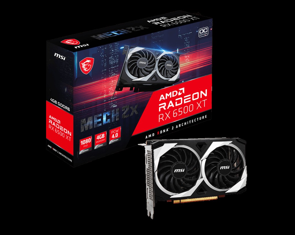 Radeon RX 6500 XT MECH 4GB DDR6 64bit MSI