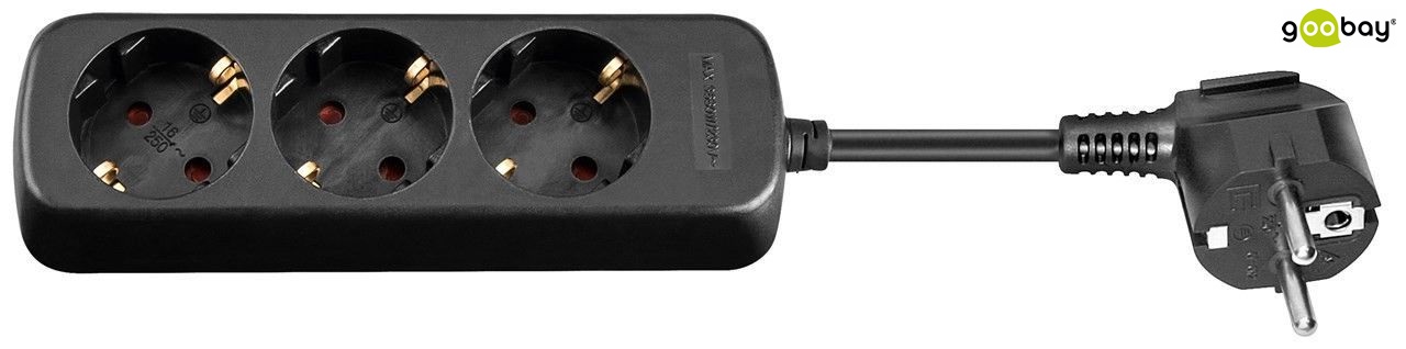 Разклонител 3 socket,GOOBAY,1.5 m